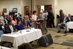 Photo Kemp Burdette: Dana Sargent Provides Public Comment at the Environmental Review Commission Meeting, Wilmington, August 23, 2017