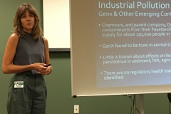 Photo LWV volunteer - Dana Sargent's phone: Presentation to League of Women Voters, May 21, 2018