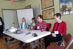 Photo: Free Movement. CFRW's Dana Sargent with reporters Adam Wagner and Lisa Sorg at the Free Movement: Truth and Fear and Wilmington's Water Crisis - Panel, Wilmington, March 24, 2018
